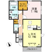 クレア Aの間取り画像