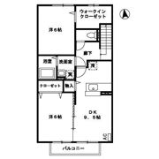 プレジオ南恒久の間取り画像