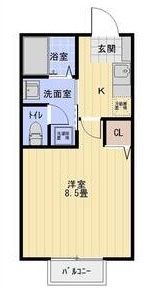コーポベルの間取り画像