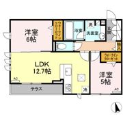 野秋ハイツⅡの間取り画像
