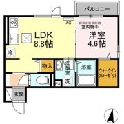 ウミライ西津田の間取り画像