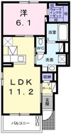 フェリア福新Bの間取り画像