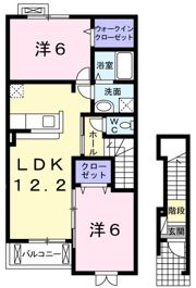 プラシード カーサ Ⅱの間取り画像