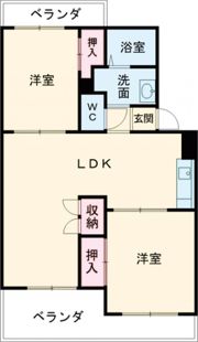 中央信託ハイツAの間取り画像