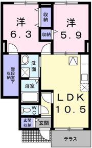 グリーンベルトの間取り画像