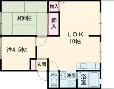 フローラ東坂の間取り画像