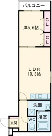 フジパレス日根野駅南Ⅰ番館の間取り画像