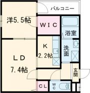 フジパレス日根野駅南Ⅰ番館の間取り画像