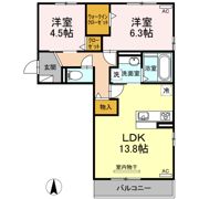 セレーノ古新の間取り画像