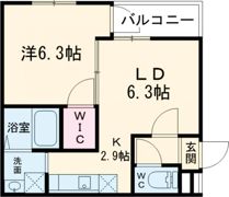 フジパレス日根野駅南Ⅱ番館の間取り画像