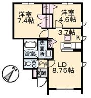 ジュエルタウン B棟の間取り画像