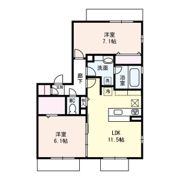 ラヴィベル セタAの間取り画像
