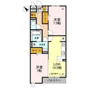 クレードルわかばの間取り画像