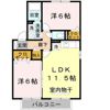 アルカディア D棟の間取り画像