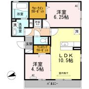 ヴィラ長吉の間取り画像