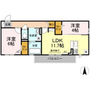 マノワール南町の間取り画像