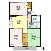 プレジール三城 B棟の間取り画像