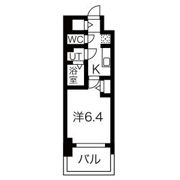 メイクス名駅南Ⅱの間取り画像