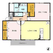 セジュール池鯉鮒 Bの間取り画像