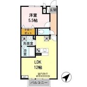 エスペランサ二見 A棟の間取り画像