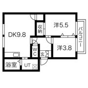 メゾンシュクセ Bの間取り画像