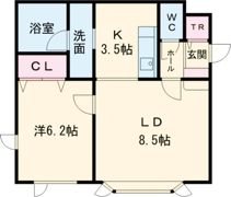 グレース近文Bの間取り画像