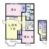 シャンティ北小田 Bの間取り画像