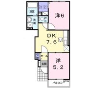 クレドール美咲Aの間取り画像