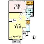 セジュール シンメイの間取り画像
