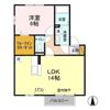 グリーンピア Bの間取り画像