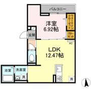 アンジュール栗原の間取り画像
