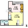 アンジュール栗原の間取り画像