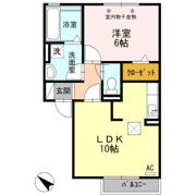 グリーンハイツ八坂Ⅱの間取り画像