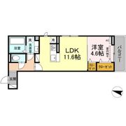 メゾンクレセントⅡ八田の間取り画像