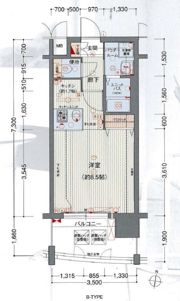 プレサンス名古屋駅前ヴェルロードの間取り画像