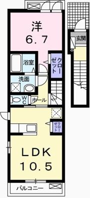 プレシャスBの間取り画像