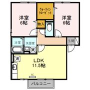 セジュール善 Bの間取り画像