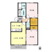 グランコート並柳 A/Bの間取り画像
