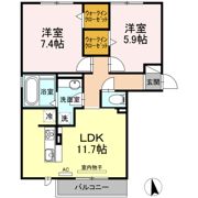 グランデ B棟の間取り画像