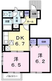レジデンス ファミリア Dの間取り画像