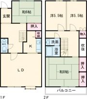 テラスハウスあどの間取り画像