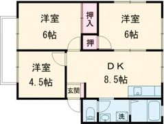アーバン花畑B号棟の間取り画像