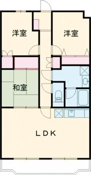 ヴィラハピネスの間取り画像