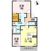ヴェル ドミール観音寺の間取り画像