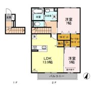 くみの木ヒルズⅠの間取り画像