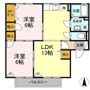 グランシャトー B棟の間取り画像