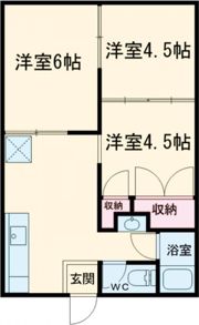 ユーロ―ハイツの間取り画像