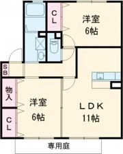 ボヌールⅠの間取り画像