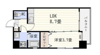 GREEN LIFE シンガイ中央ビルの間取り画像