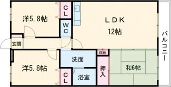サンライズ大善寺の間取り画像